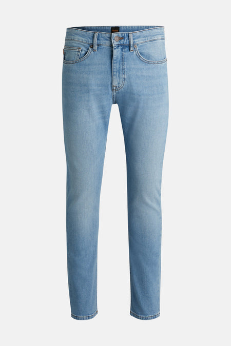 Jean slim en denim bleu clair de BOSS ORANGE, coupe classique et poches apparentes.