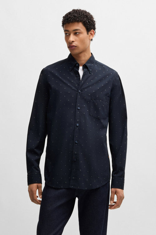 Chemise (manches longues) Bleu - BOSS ORANGE
