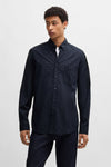 Chemise (manches longues) Bleu - BOSS ORANGE