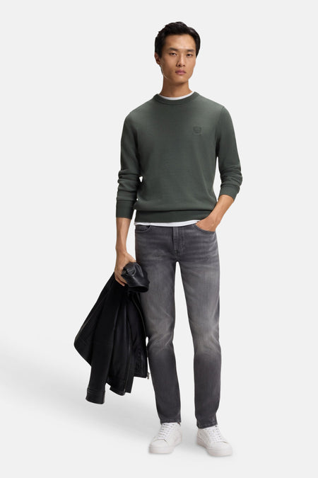 Trui met ronde hals green - BOSS ORANGE