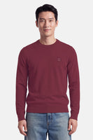 Pull col O - rouge