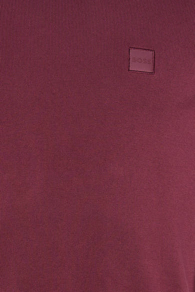 Pull col O - rouge