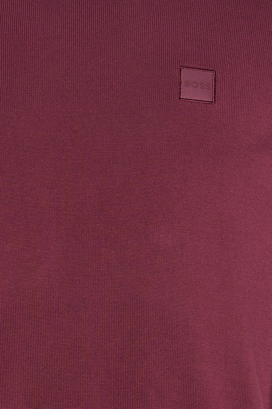 Pull col O - rouge