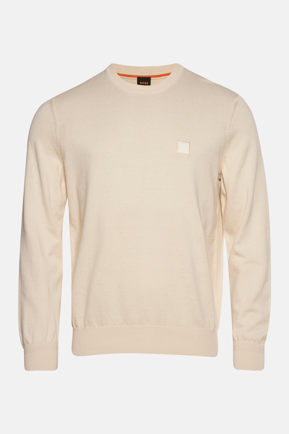 Trui met ronde hals Ecru - BOSS ORANGE