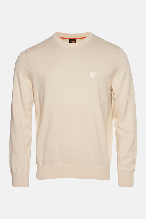 Pull col rond Écru - BOSS ORANGE