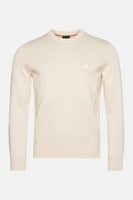 Pull met ronde hals - ecru