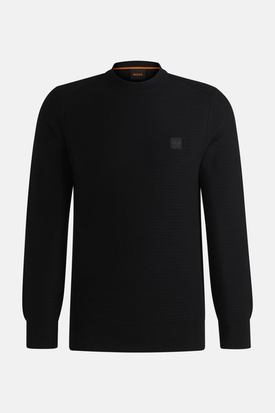 Trui met ronde hals Zwart - BOSS ORANGE