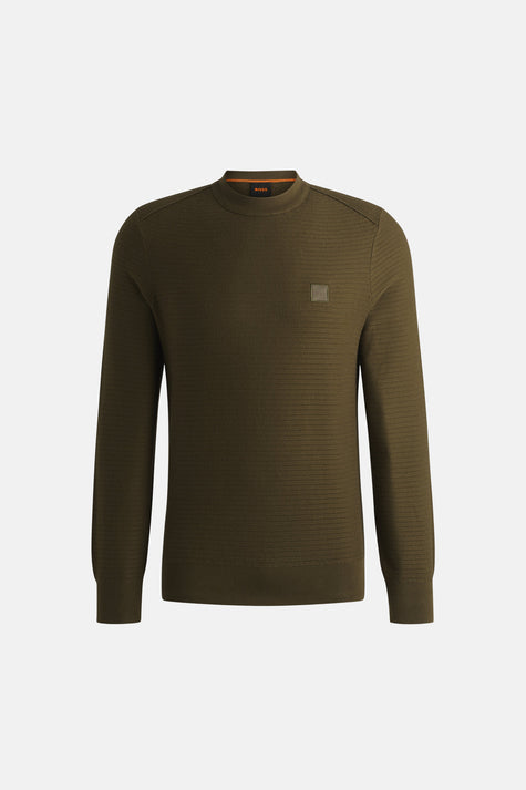 Pull col roulé KAHKI - BOSS ORANGE
