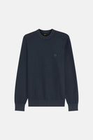 Pull col O - bleu