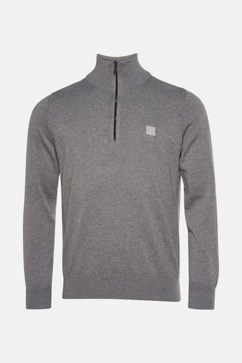 Pull met rolkraag - grijs