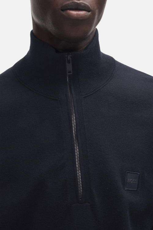 Pull col roulé Bleu - BOSS ORANGE