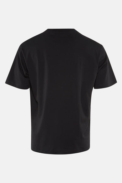 Zwarte korte mouw T-shirt van BOSS ORANGE, eenvoudig met een ontspannen pasvorm.