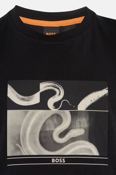 T-shirt (korte mouwen) Zwart - BOSS ORANGE