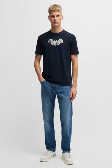 T-shirt (korte mouwen) Blauw - BOSS ORANGE