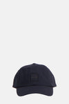 Casquette bleu foncé de BOSS ORANGE avec logo carré ton sur ton sur le devant.