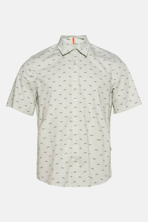 Chemise (manches courtes) Bleu - BOSS ORANGE