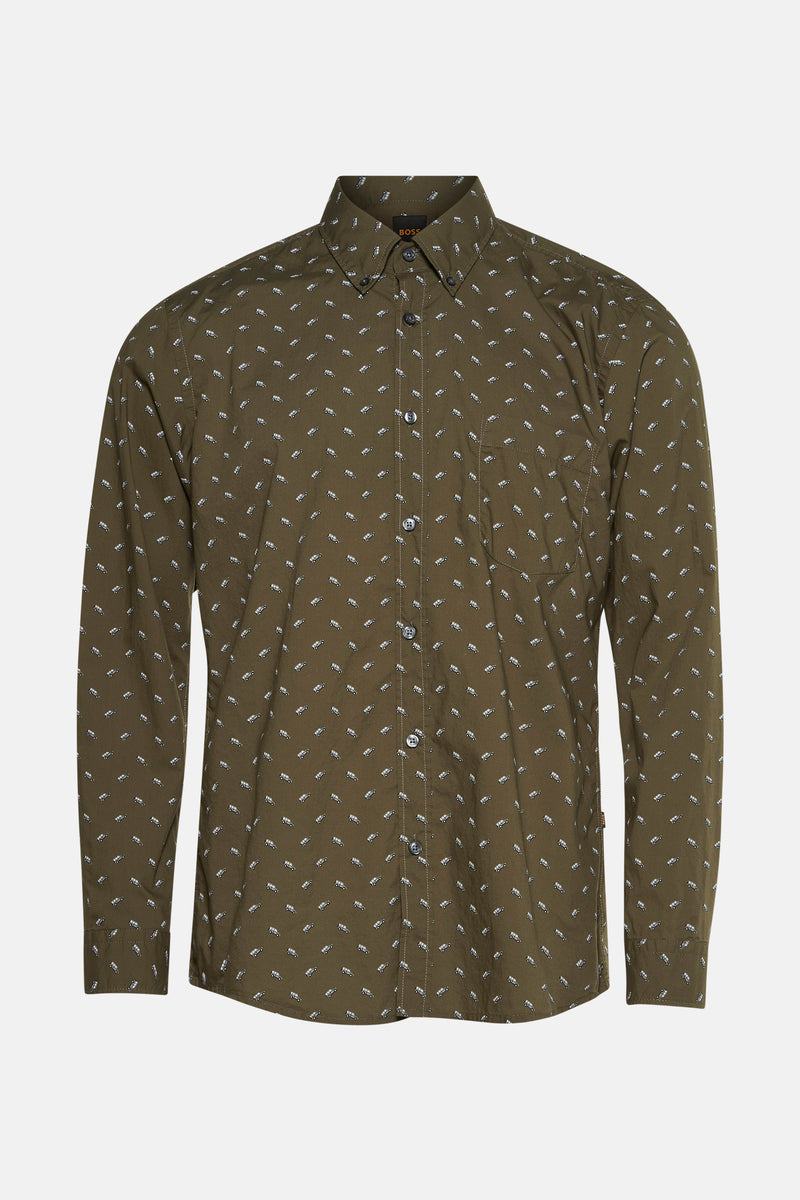 Chemise (manches longues) Vert - BOSS ORANGE