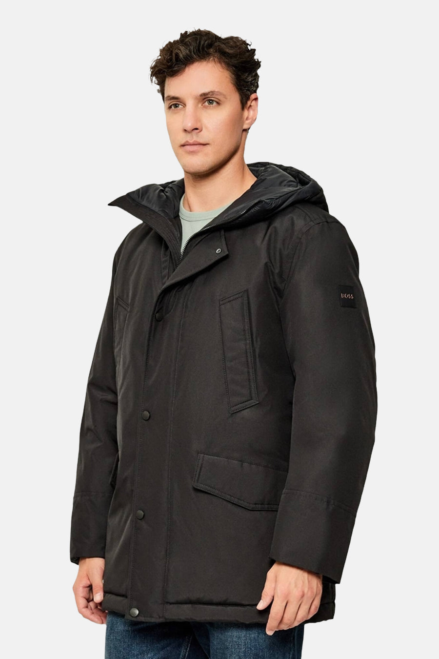 Jas (lang) grijs - BOSS ORANGE