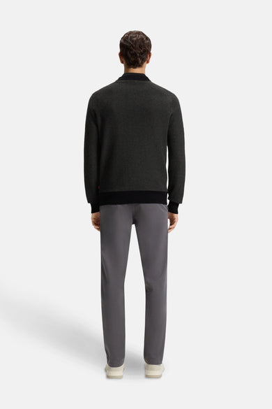 Pull met ronde hals - zwart