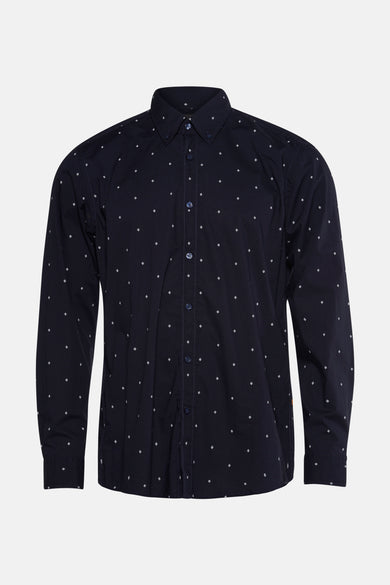 Hemd met lange mouwen - blauw