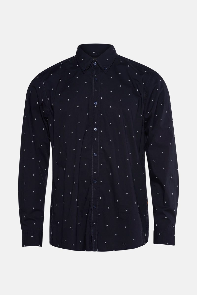 Hemd met lange mouwen - blauw