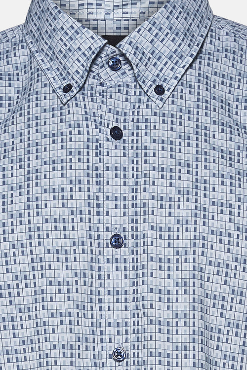 Hemd met lange mouwen - blauw