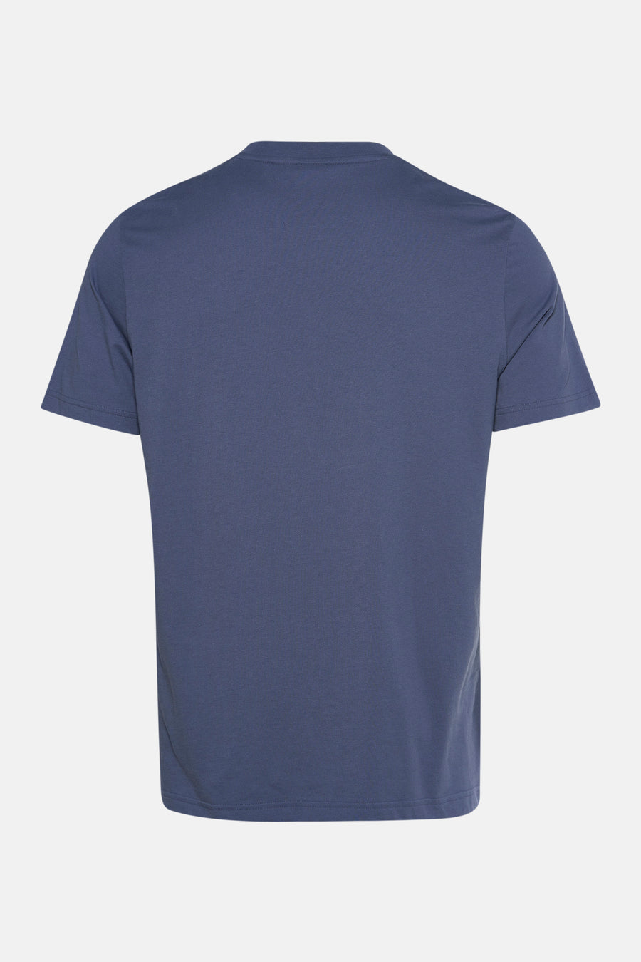 Blauw T-shirt met korte mouwen van BOSS ORANGE, van achteren getoond op een witte achtergrond.
