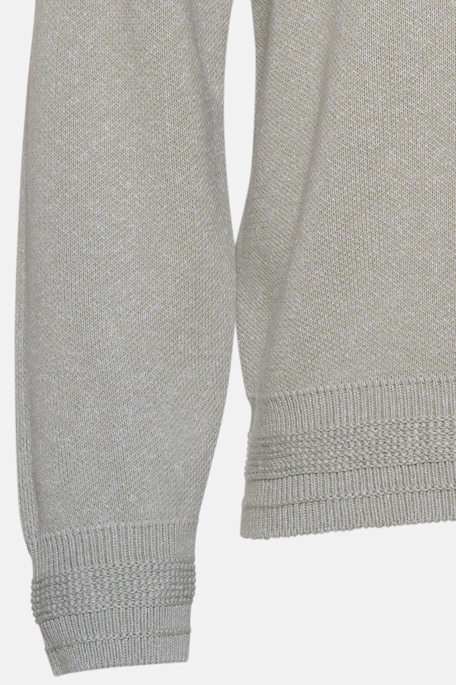 Pull col rond gris de BOSS ORANGE, en maille fine, avec des finitions côtelées aux poignets et à la base.