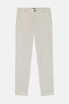 Chino beige de BOSS ORANGE en tissu léger avec taille élastiquée et poches latérales.