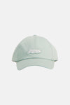 Casquette turquoise de BOSS ORANGE avec logo BOSS brodé blanc irisé sur le devant.