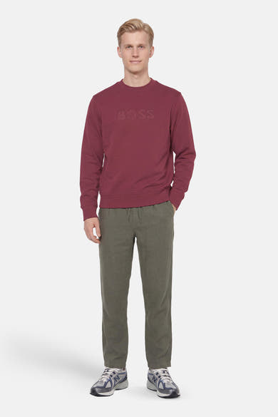 Sweat col O - rouge