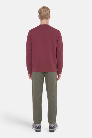 Sweat col O - rouge