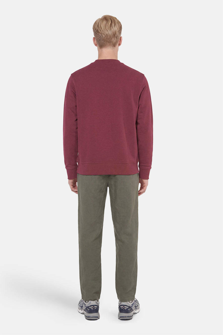 Sweat col O - rouge
