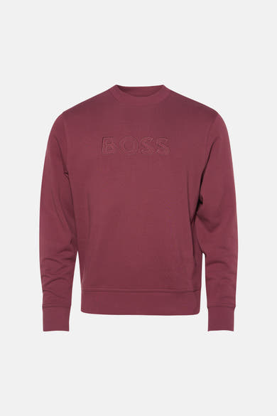 Sweat col O - rouge