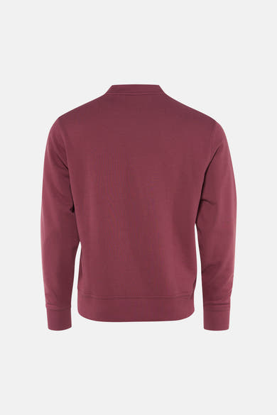 Sweat col O - rouge