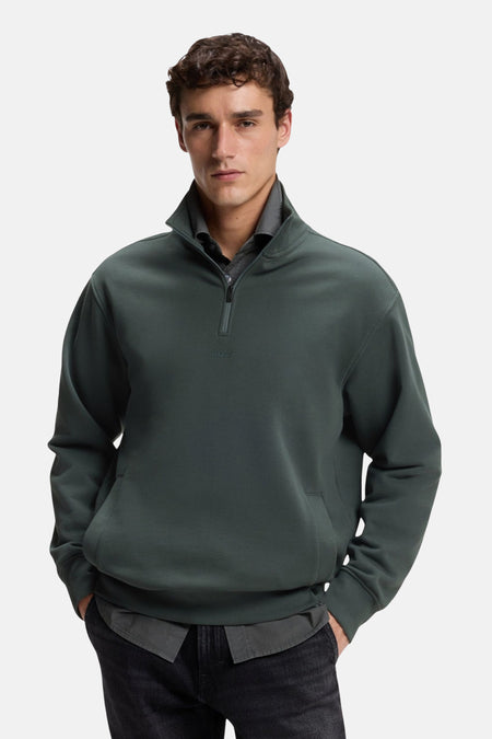 Sweat col O - vert
