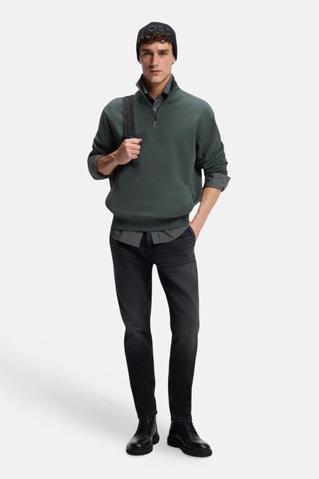 Sweat col O - vert
