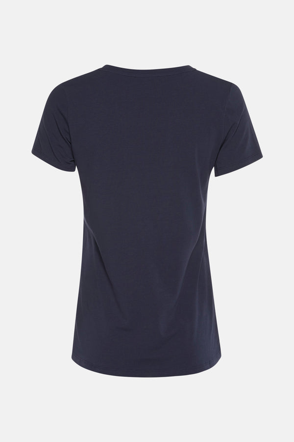 Top uni manches courtes Bleu - MORE & MORE