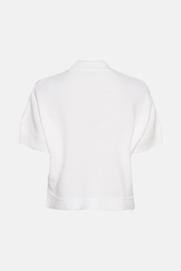 Pull col rond Blanc - MORE & MORE