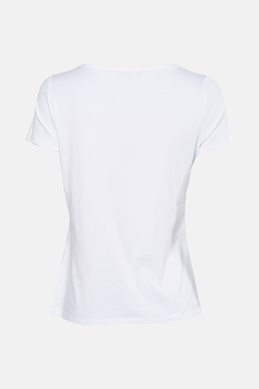Wit T-shirt met korte mouwen van MORE & MORE, achterzijde.
