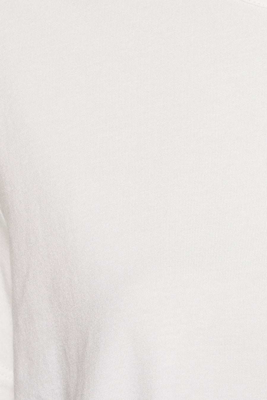 Wit T-shirt met korte mouwen van MORE & MORE, van effen stof met subtiele textuur.