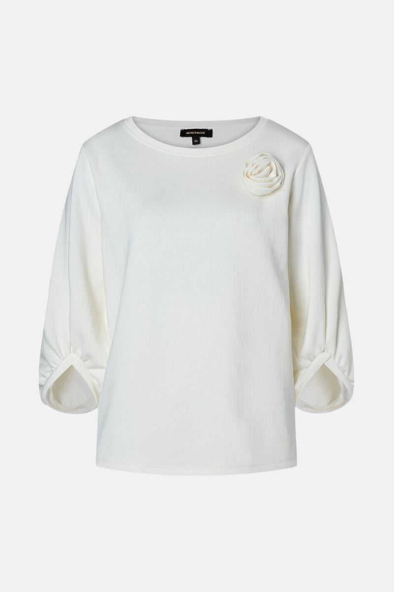Sweater met ronde hals Wit - MORE & MORE