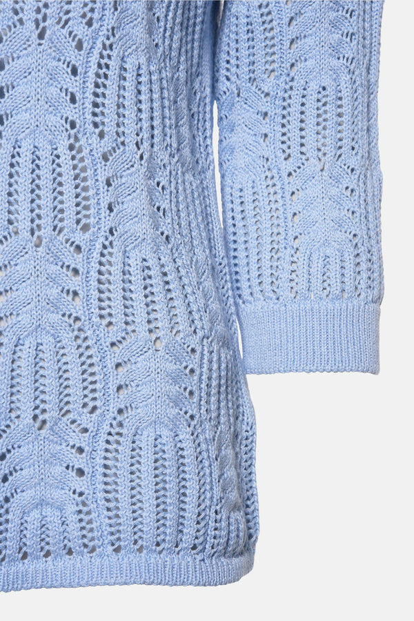 Pull col rond Bleu - MORE & MORE