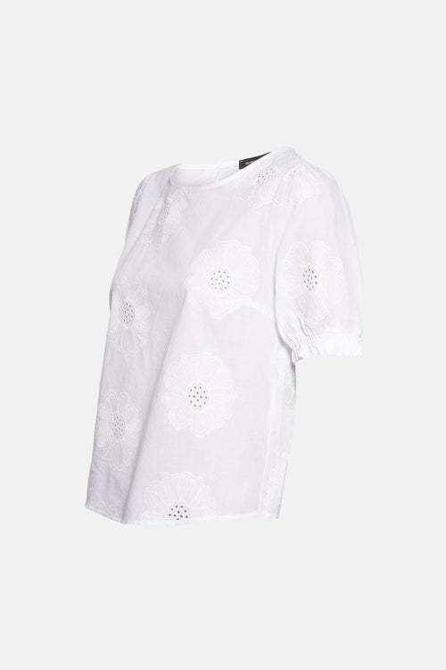 Blouse (korte mouwen) Wit - More & More