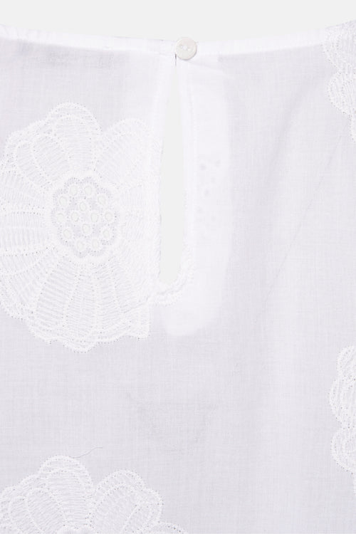 Blouse (korte mouwen) Wit - More & More