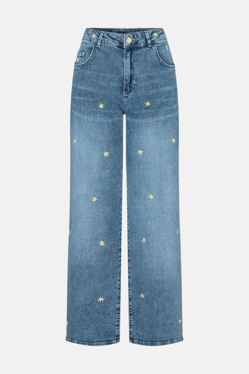Jeans straight MID BLUE DENIM - More & More