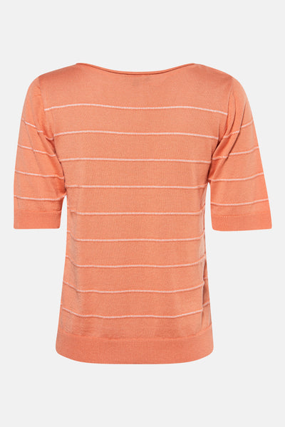 Trui met ronde hals Oranje - MORE & MORE