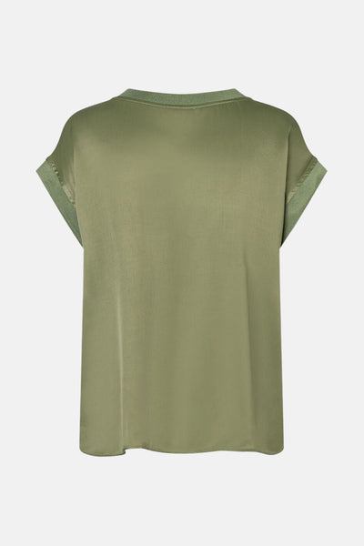 Blouse (korte mouwen) KHAKI - MORE & MORE
