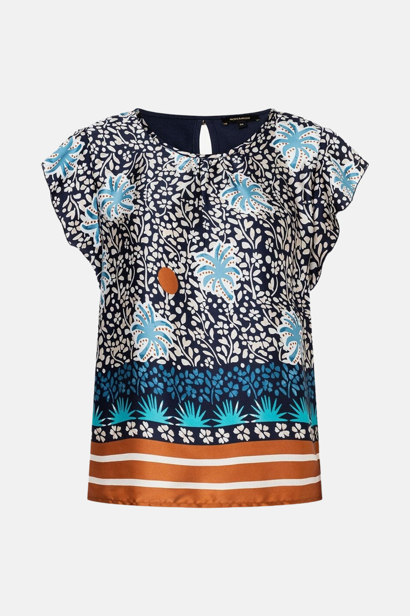 Blouse à manches courtes - multicolore