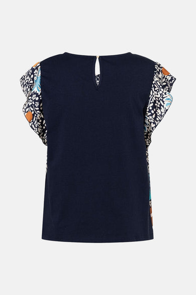 Blouse à manches courtes - multicolore